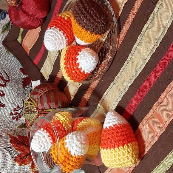 Crochet Handmade Candy Corn Decoration ☆Set of 3 - Picture 2 of 8